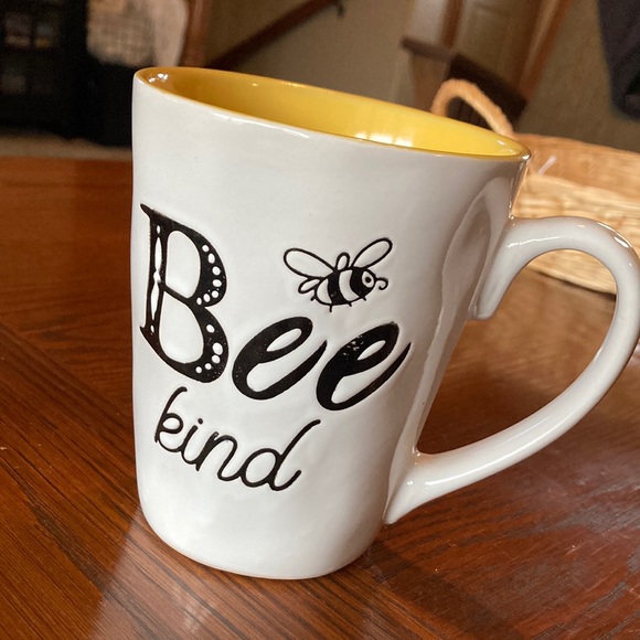 Other - Be Kind Mug, Bee Kind Mug, white, yellow and black